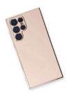 BFS  Samsung Galaxy S22 Ultra Kılıf Volet Silikon - Pembe