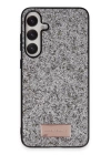 BFS  Samsung Galaxy S23 Bright Simli Kapak - Gümüş