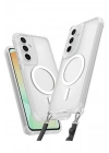 BFS Samsung Galaxy S23 FE Kılıf Enka Magsafe Silikon Kılıf - Şeffaf