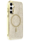 BFS  Samsung Galaxy S23 Kılıf Diamond Magsafe Kapak - Gold
