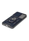BFS  Samsung Galaxy S23 Kılıf Pars Lens Yüzüklü Silikon - Lacivert