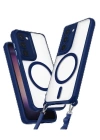 BFS  Samsung Galaxy S23 Plus Kılıf Enka Magsafe Silikon Kılıf - Lacivert