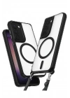 BFS Samsung Galaxy S23 Plus Kılıf Enka Magsafe Silikon Kılıf - Siyah