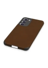 BFS  Samsung Galaxy S23 Plus Kılıf Loop Deri Silikon - Kahverengi