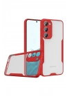 BFS Samsung Galaxy S23 Plus Kılıf Platin Silikon - Kırmızı