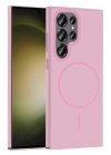 BFS  Samsung Galaxy S23 Ultra Broş Magsafe Kapak - Pembe