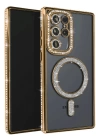 BFS  Samsung Galaxy S23 Ultra Joke Simli Magneticsafe Kılıf - Gold