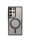 BFS  Samsung Galaxy S23 Ultra Kılıf Boyi Magsafe Silikon Kapak - Siyah