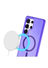 BFS  Samsung Galaxy S23 Ultra Kılıf Glow Magsafe Kapak - Mor