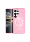 BFS  Samsung Galaxy S23 Ultra Kılıf Glow Magsafe Kapak - Pembe