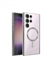 BFS  Samsung Galaxy S23 Ultra Kılıf Kross Magneticsafe Kapak - Gümüş
