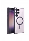 BFS Samsung Galaxy S23 Ultra Kılıf Kross Magneticsafe Kapak - Mor