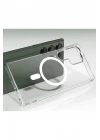 BFS  Samsung Galaxy S23 Ultra Kılıf Magneticsafe Şeffaf Silikon - Şeffaf
