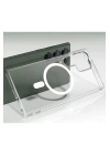 BFS  Samsung Galaxy S23 Ultra Kılıf Magneticsafe Şeffaf Silikon - Şeffaf