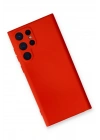 BFS  Samsung Galaxy S23 Ultra Kılıf Nano içi Kadife Silikon - Kırmızı