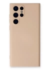 BFS  Samsung Galaxy S23 Ultra Kılıf Nano içi Kadife Silikon - Pudra