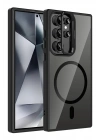 BFS  Samsung Galaxy S23 Ultra Remim Lensli Magsafe Standlı Kapak - Siyah