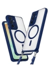 BFS  Samsung Galaxy S24 FE Kılıf Enka Magsafe Silikon Kılıf - Lacivert