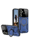 BFS  Samsung Galaxy S24 FE Kılıf Joy Lens Standlı Kapak - Lacivert