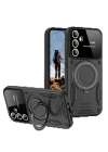 BFS  Samsung Galaxy S24 FE Kılıf Joy Lens Standlı Kapak - Siyah