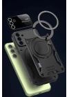 BFS  Samsung Galaxy S24 FE Kılıf Joy Lens Standlı Kapak - Siyah