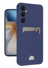 BFS  Samsung Galaxy S24 FE Kılıf Kelvin Kartvizitli Silikon - Lacivert