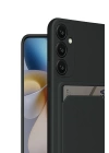 BFS  Samsung Galaxy S24 FE Kılıf Kelvin Kartvizitli Silikon - Siyah