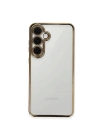 BFS  Samsung Galaxy S24 FE Kılıf  Lensli Silikon - Gold