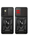 BFS  Samsung Galaxy S24 FE Pars Lens Yüzüklü Silikon - Lacivert