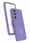 BFS  Samsung Galaxy S24 FE Regal Magsafe Standlı Kapak - Lila