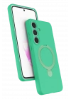 BFS  Samsung Galaxy S24 FE Regal Magsafe Standlı Kapak - Yeşil