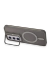 BFS  Samsung Galaxy S24 Flet Lens Magsafe Kapak - Gri