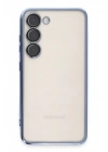BFS Samsung Galaxy S24 Kılıf Lensli Silikon - Açık Mavi