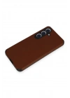 BFS Samsung Galaxy S24 Kılıf Loop Deri Silikon - Kahverengi