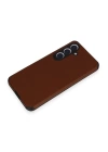 BFS  Samsung Galaxy S24 Kılıf Loop Deri Silikon - Kahverengi