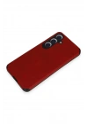 BFS Samsung Galaxy S24 Kılıf Loop Deri Silikon - Kırmızı