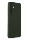 BFS  Samsung Galaxy S24 Kılıf Nano içi Kadife Silikon - Koyu Yeşil