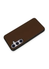 BFS  Samsung Galaxy S24 Kılıf Taft Kapak - Kahverengi