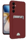 BFS Samsung Galaxy S24 Plus Kelvin Kartvizitli Silikon - Bordo