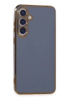 BFS  Samsung Galaxy S24 Plus Kılıf Volet Silikon - Mavi