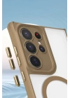 BFS  Samsung Galaxy S24 Ultra Kılıf Enka Magsafe Silikon Kılıf - Desert