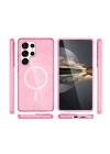 BFS  Samsung Galaxy S24 Ultra Kılıf Glow Magsafe Kapak - Pembe