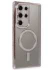 BFS  Samsung Galaxy S24 Ultra Kılıf Joke Simli Magneticsafe Kılıf - Pembe