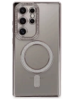 BFS  Samsung Galaxy S24 Ultra Kılıf Joke Simli Magneticsafe Kılıf - Pembe