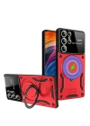 BFS  Samsung Galaxy S24 Ultra Kılıf Joy Lens Standlı Kapak - Kırmızı