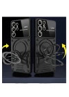 BFS  Samsung Galaxy S24 Ultra Kılıf Joy Lens Standlı Kapak - Mor