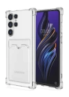 BFS  Samsung Galaxy S24 Ultra Kılıf Kart Şeffaf Silikon - Şeffaf