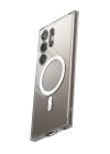BFS  Samsung Galaxy S24 Ultra Kılıf Magneticsafe Şeffaf Silikon - Şeffaf