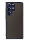 BFS  Samsung Galaxy S24 Ultra Kılıf Montreal Silikon Kapak - Lacivert