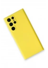 BFS  Samsung Galaxy S24 Ultra Kılıf Nano içi Kadife Silikon - Sarı